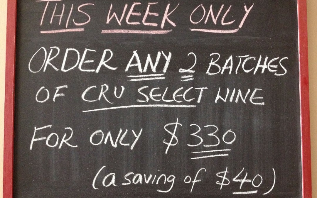 May 20 – 27 Cru Select Wine Special