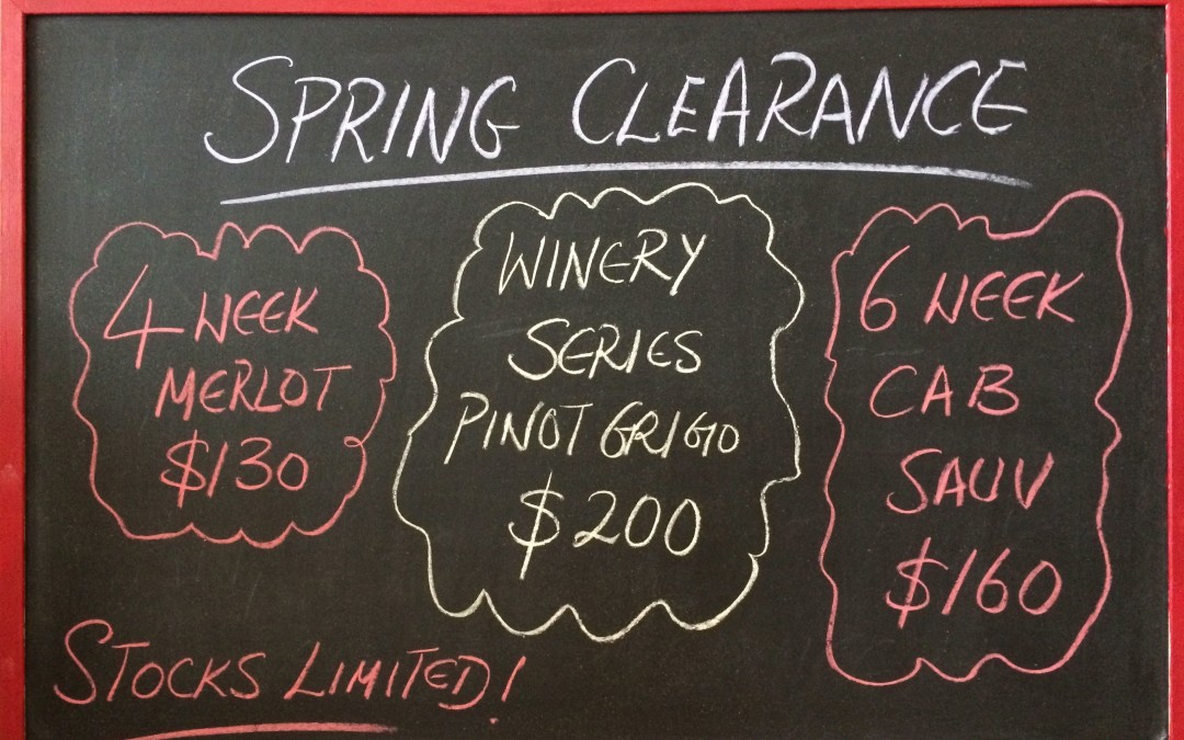 Spring Clearance!